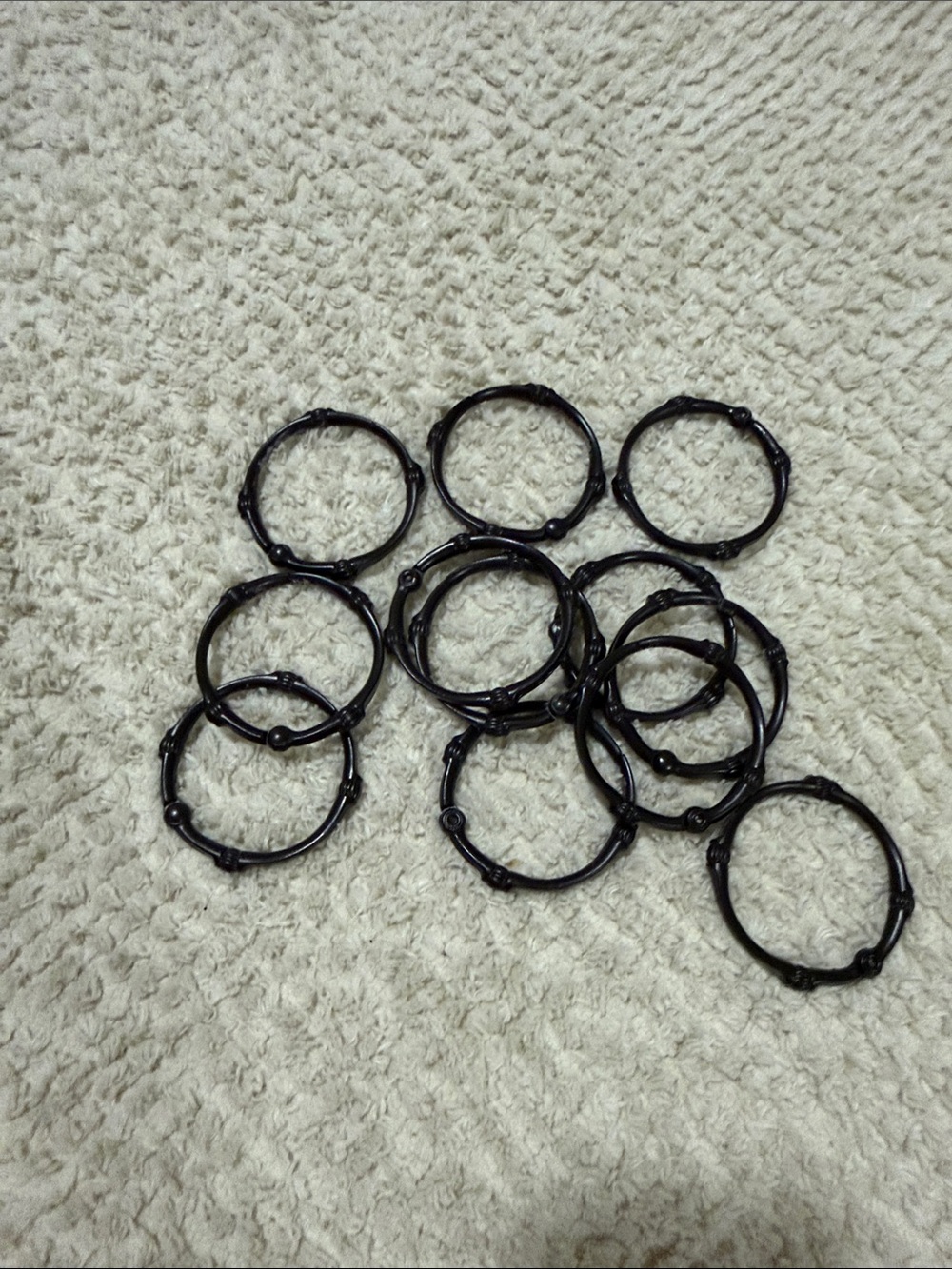 Set of 12 Shower Curtain Rings